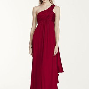 David's Bridal Red Size 6 Maxi Dress